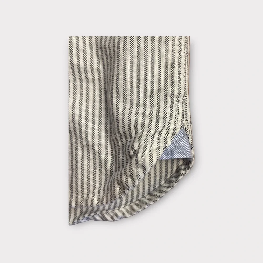 Mini Boden Pinstripe Dachshund Dog Applique Button Down Top
